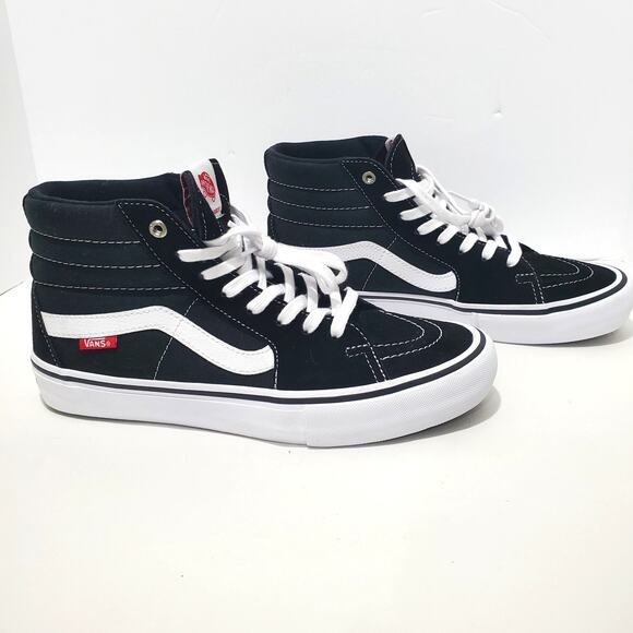 Vans Unisex Classic Sk8-Hi, High Top Sneakers, Black/White Men's 9.5 Authentic - Picture 10 of 15